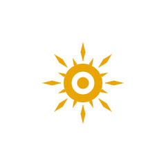 Fototapeta premium Sun logo design vector template