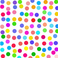 Fototapeta na wymiar Multicolored circles on a white background. 