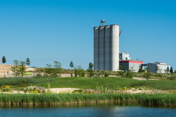 Getreidesilos in Heilbronn