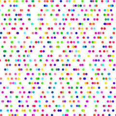 Multicolored circles on a white background.       