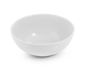empty bowl on white background
