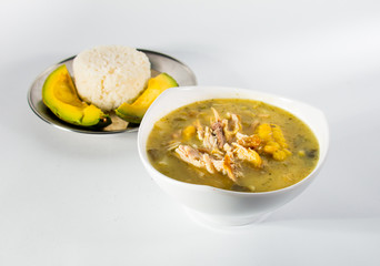 Sopa plato típico colombiano