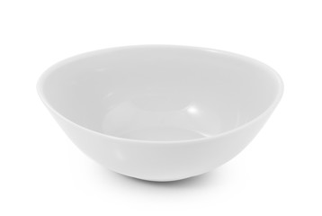 empty bowl on white background