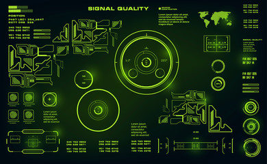 Sci-fi futuristic hud dashboard display virtual reality technology screen