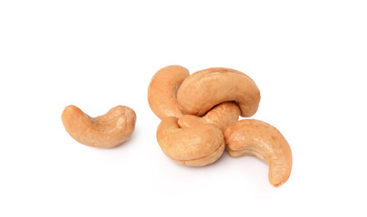 Cashews nut isolated on white background