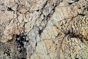 natural image of geological processes on a marble slab