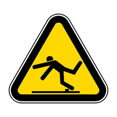 Beware Trip Hazard Symbol Isolate On White Background,Vector Illustration EPS.10