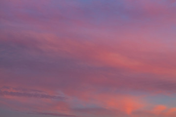 Naklejka na ściany i meble Amazing Sunset Colorful Cloud Background