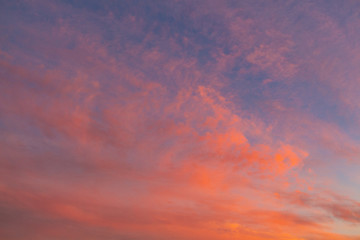Naklejka na ściany i meble Amazing Sunset Colorful Cloud Background
