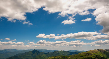 Panorama from Monte Chiappo peak. Color image