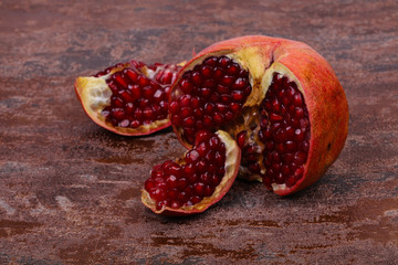 Ripe tasty pomegranate