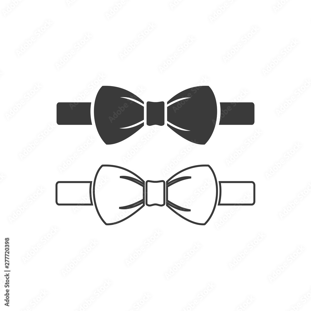Poster bow tie icon template color editable. bow tie symbol vector sign isolated on white background. simpl