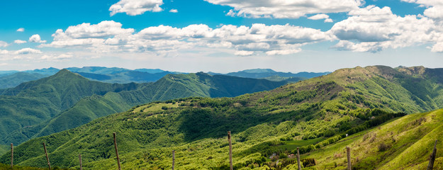 Panorama from Monte Chiappo peak. Color image