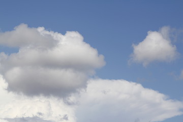 The vast blue sky and clouds sky. blue sky background with tiny clouds. 