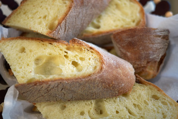 Slices of an apulian bread