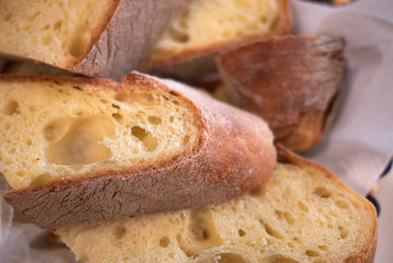 Slices of an apulian bread