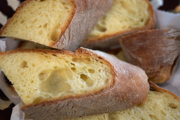 Slices of an apulian bread