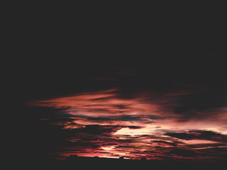 sunset in the sky