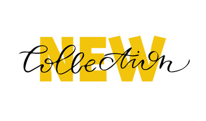 New collection - hand drawn lettering banner art