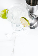 Lemon margarita cocktail