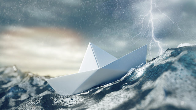 Risiko und Gefahr bei Unwetter und Sturm