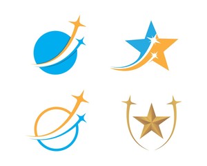 star faster express logo icon vector illustration