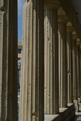 columns of an old building