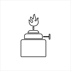 Spirit Lamp Icon, Laboratory Burner, Alcohol Lamp