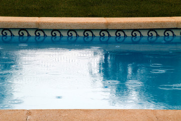 Swimming pool in a private garden