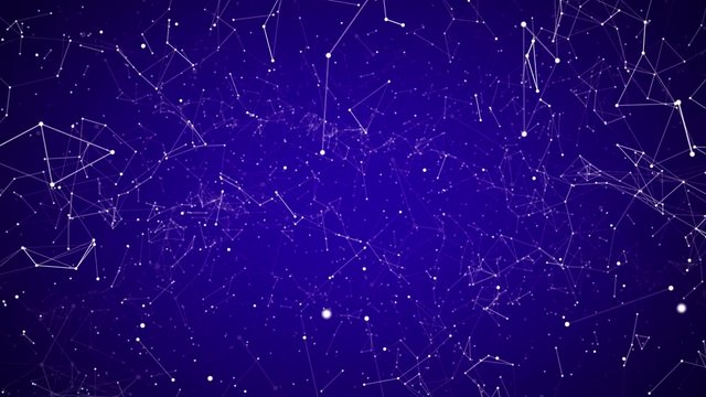 Graphic background on the screen saver desktop smartphone or computer. Space futuristic graphics on a blue background with a vignette effect.