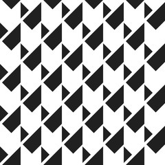 Seamless abstract isometric pattern. Futuristic black and white background. - 277730330