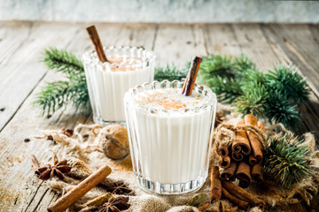 Classic Christmas drink Eggnog