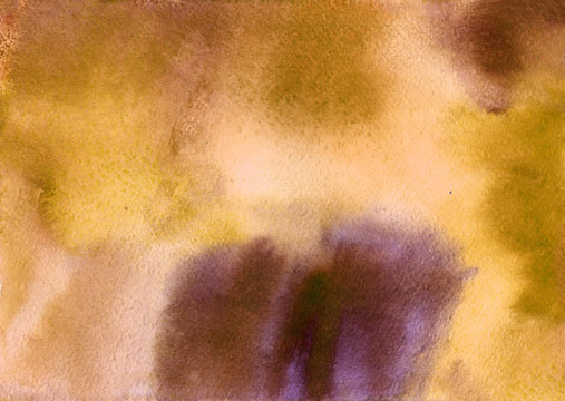 Painting Acrylic and Full spectrum on cardboard artist creative painting background. Yellow artwork