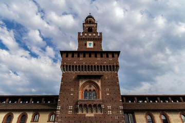 Sforza Castle in Milan, Italy