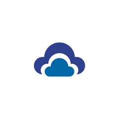 Cloud logo design vector template