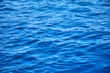 surface of the azure water