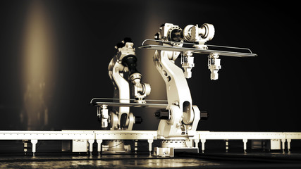 Interacting Industrial Robots