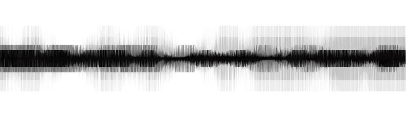 Panorama Modern Square Power of Earthquake Wave on White paper background,audio wave diagram concept,design for education and science,Vector Illustration.