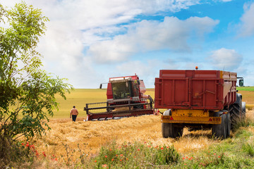 agriculteur partant au travail dans les champs