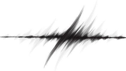 Modern Earthquake Wave Low and Hight richter scale,Curve Style on White paper background,audio wave diagram concept,design for Sound and science,Vector Illustration.