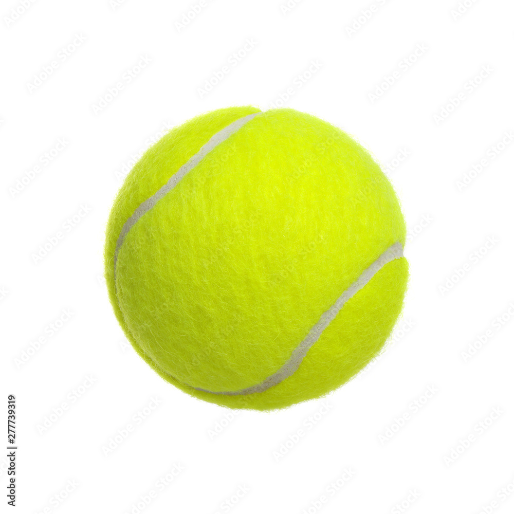 Wall mural tennis ball on white