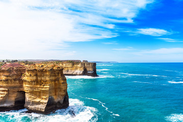 The Razorback rock in Port Campbell National Park, Victoria, Australia.
