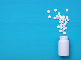 medicine, healthcare and pharmacy concept - pills