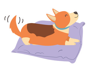 Dog cartoon design vector illustrator