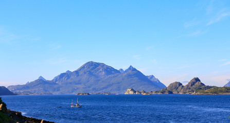 On a road trip in the Lofoten area, as well as some mountain walks