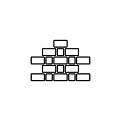 brick icon template vector illustration - vector