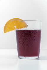 isolated single vermouth glass. So refreshing for summer. white background