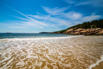 Waves at Sand Beach, Acadia National Park, Maine, USA