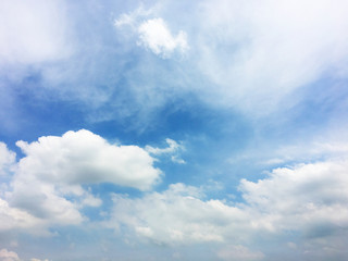 Blue backdrop in the air for text