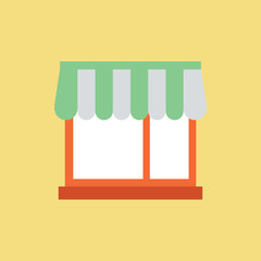 storefront for grocery and meat shop, bakery, coffee cafe